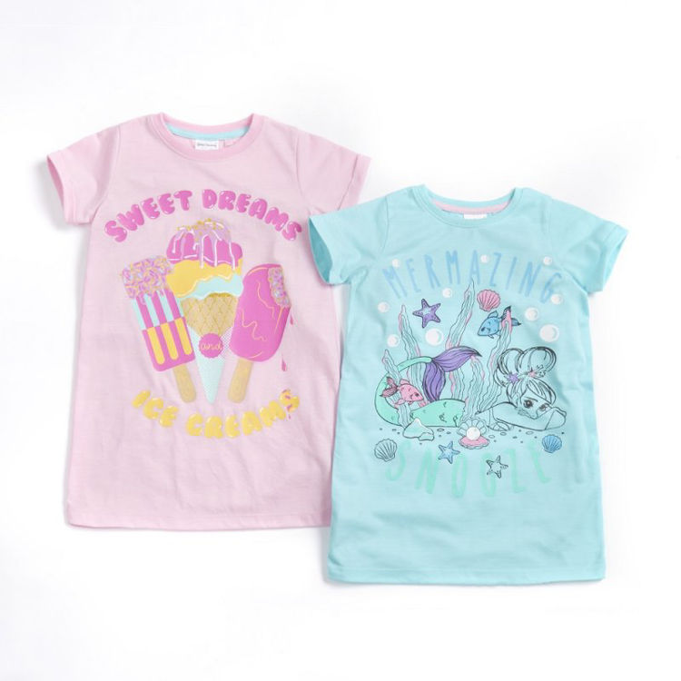 Picture of 15C471 - COTTON SHORT SLEEVE GIRLS NIGHTDRESS 2-5 YEARS